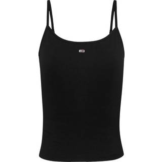 Tommy Jeans Tommy Hilfiger Black Slim Spaghetti Strap vest
