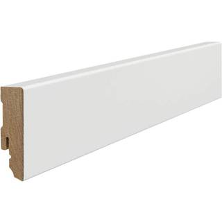 Hvidt fodpanel 16 x 58 mm.