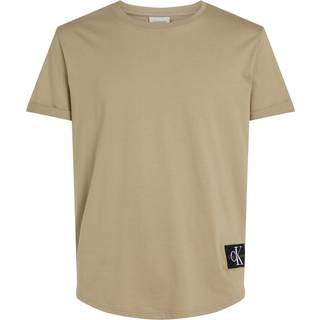 Cotton Badge T-shirt - Brown - XL