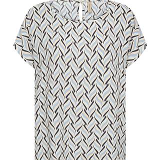 SC-Penny 1 - Grafisk Print Bluse - Blå