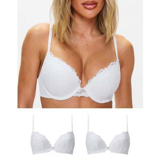 Ann Summers Ann Summers White Pad Plunge 2 Pack Sexy Lace Underwired Bra