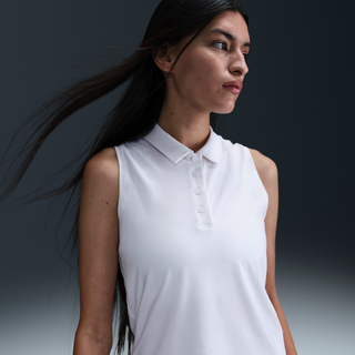 Nike Victory Dri-FIT-polo uden ærmer til kvinder - hvid - XL (EU 48-50)
