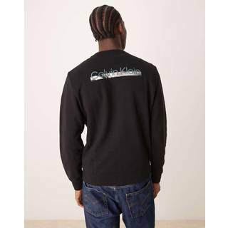 Calvin Klein Back Logo Graphic Sweatshirt Black