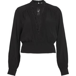 High Neck Top Med Lange Ærmer