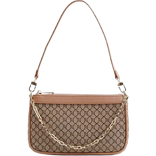 River Island Monogram SkuldertaskeEn