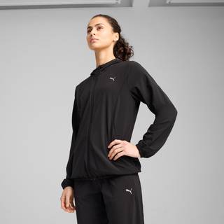 Puma Run Velocity Woven Jakke Str. M - Høj Hals og Hætte til Løbende Dame