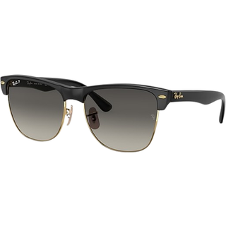 Ray - Ban Mand RB4175 CLUBMASTER OVERSIZED 877/M3 Solbriller Injiceret Sort Grå Firkantet Polariseret