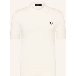 Fred Perry Cotton Knitted Polo Ecru