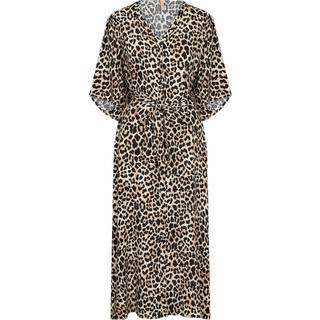 Leopard viskosekjole