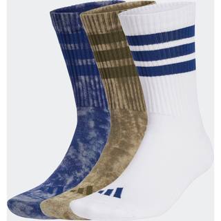 Stonewash Crew sokker, 3 par - Royal Blue / Olive Strata / White - 34-36