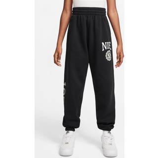 Løstsiddende Nike Sportswear Club Fleece-bukser til piger - sort