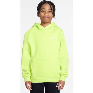 Nike Sportswear Club Fleece-pullover-hættetrøje til større børn - gul - XL