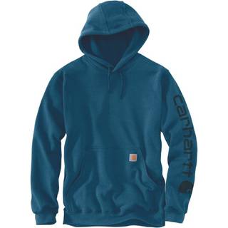 Carhartt Sleeve Logo Hooded Sweatshirt Hoodie Herrer størrelse S farve blå