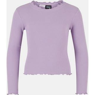 Urban Classics Short Rib Kids Langærmet t-shirt - 122 - lilac