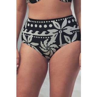Next Black & White High Waist Print Bikini Bottoms
