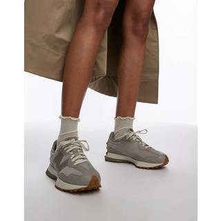 New Balance Kvinder 327 i Brun læder, Størrelse 40.5