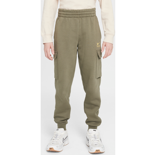 Nike Sportswear-cargobukser i fleece til større børn - grøn - XL