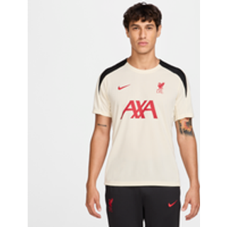 Maskinstrikket Liverpool FC Strike Special Edition Nike Dri-FIT-fodboldtrøje med korte ærmer til mænd - hvid