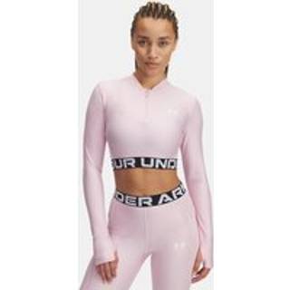 HeatGear® Rib Women's ¼ Zip Long Sleeve Prime Pink / Prime Pink / White XL