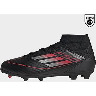 F50 League Mid Firm/Multi-Ground Kids støvler - Core Black / Iron Metallic / Lucid Red - 30