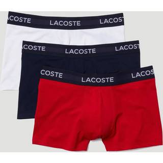 LACOSTE Herren Trunks blau,rot,weiß Baumwolle & Mix unifarben