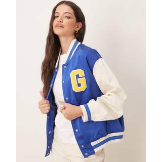 GANT Dame Satin Varsity Jacket med G-mærke (L)