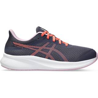 ASICS Patriot 13 GS Neutral Running Shoe Kids - Blue Grey, Red, Size 4 - blue_grey