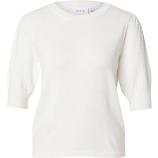 VILA Viril 2/4 SLEEVE O-NECK KNIT T White Alyssum M
