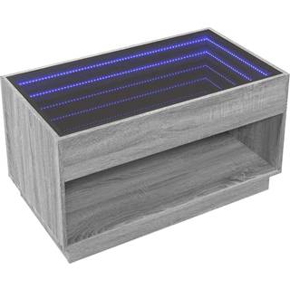 Sofabord Med Infinity Led-Lys 70X50X50 Cm - Grå sonoma-eg / 90 cm