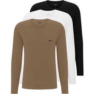 BOSS Logo Langærmet 100% Bomuld T-shirt 3 PakkeXX-Large
