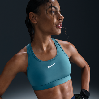 Nike Swoosh Medium Support-sports-bh med indlæg til kvinder - blå - XS