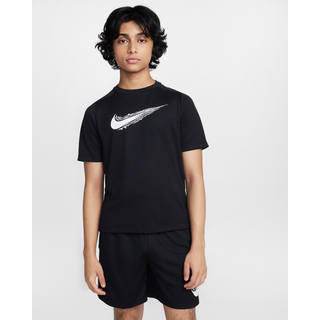 Kortærmet Nike Multi Dri-FIT-overdel til større børn (drenge) - sort - S