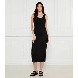 Rib Jersey Maxi Beach Dress - Black - M