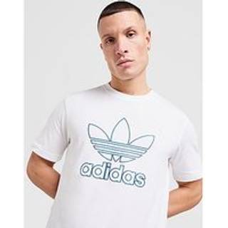 adidas Originals Outline Trefoil T-Shirt, White - XL