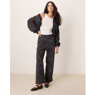 Nike -kollektionen Jacquard-løbebukser med mellemhøj talje til kvinder - sort - XXL (EU 52-54)