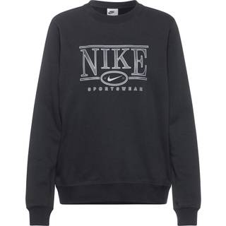 Nike Nike Black Club Fleece Logo Crew-Neck Sweatshirt