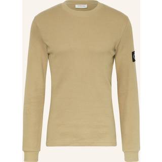 Slim Long Sleeve Waffle T-shirt - Brown - XL