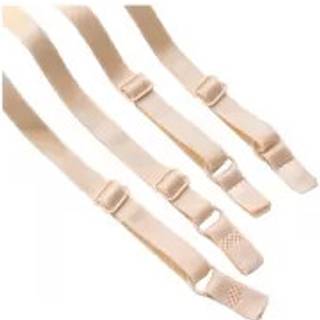 5 par bh-strop udskiftningselastisk justerbar & aftagelig 8 mm bredde Beige