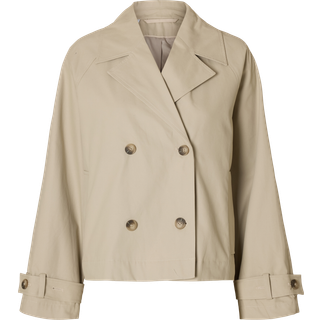 Cilo Short Trenchcoat, Island Fossil, 38