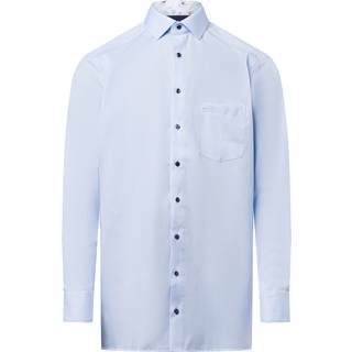 OLYMP Herren Hemd blau meliert
