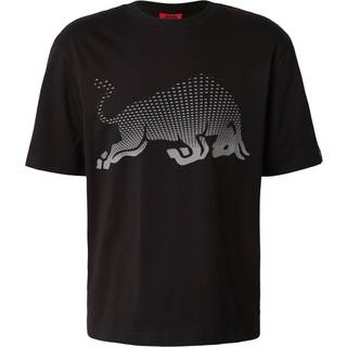 HUGO x RB T-shirt i bomuldsjersey med tyregrafik i aftagende farve