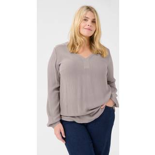 Kaffe Curve Kcami Ls Blouse Bluser 10580001 Elephant Skin (46)