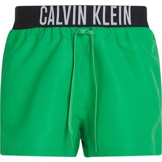 Logo Waistband Swim Shorts - Intense Power - Green - L
