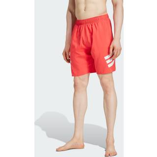 3-Stripes 8-Inch badeshorts - Semi Lucid Red / White