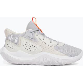 Under Armour Jet '23 Unisex Basketball Shoes Mod Gray / Ares Red / White 42