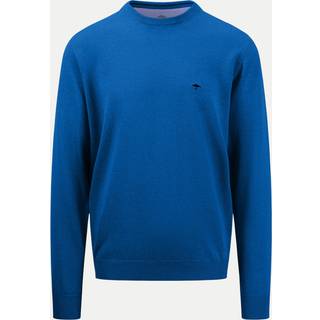 Fynch-Hatton Herren Pullover blau unifarben