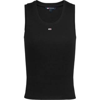 Ribbed Flag Embroidery Slim Tank Top