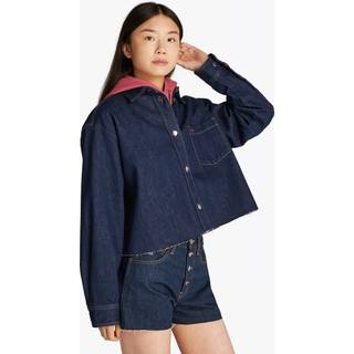 Cropped Denim Shirt Jacket