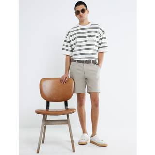 River Island River Island Beige Belted Core Decal Chino Shorts