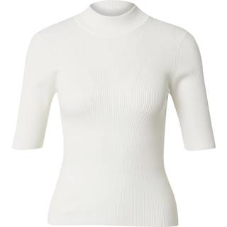 NÜMPH - Nubia Ss Pullover Cropped - Cloud Dancer - XS - Lyseblå - Knit